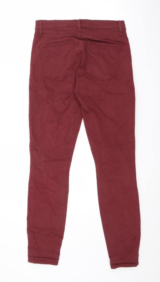 Gap Womens Red Cotton Skinny Jeans Size 28 in L29.5 in Regular Zip