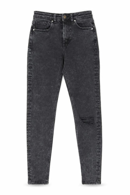 Womens UK Size 8 Denim & Co. Regular Fit Skinny Black Jeans