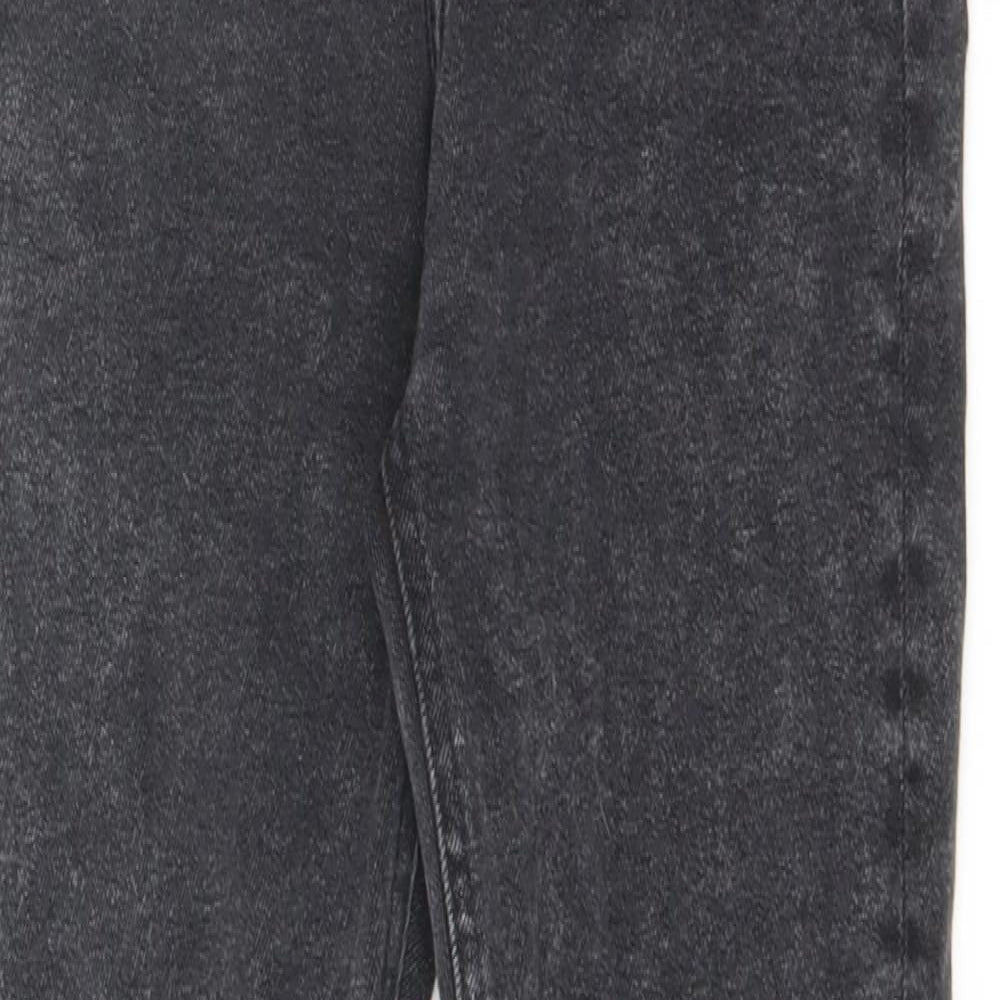 Denim & Co. Womens Black Cotton Skinny Jeans Size 8 L28 in Regular Zip