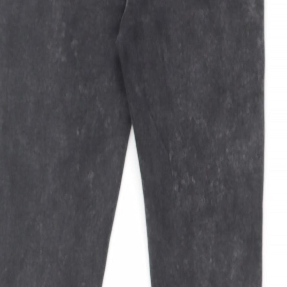 Denim & Co. Womens Black Cotton Skinny Jeans Size 8 L28 in Regular Zip