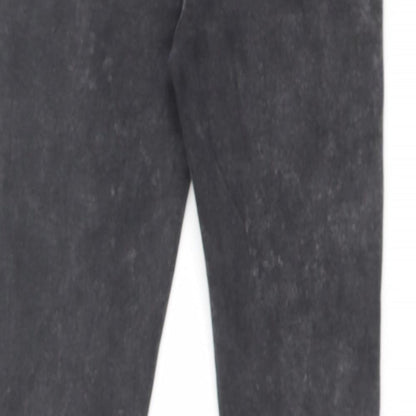 Denim & Co. Womens Black Cotton Skinny Jeans Size 8 L28 in Regular Zip