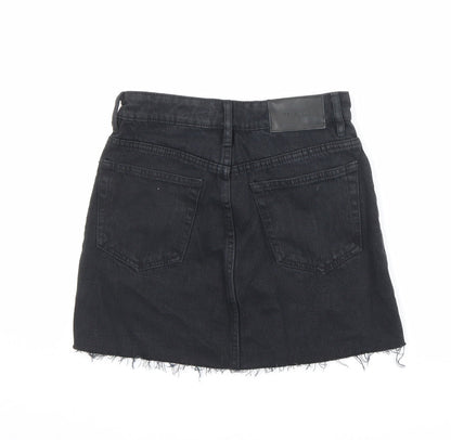 Womens UK Size XS Zara A-Line Denim Skirt