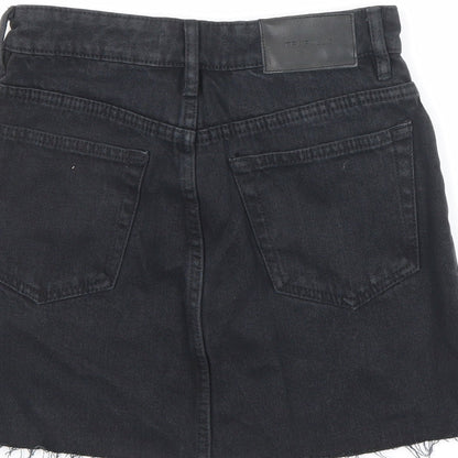 Womens UK Size XS Zara A-Line Denim Skirt
