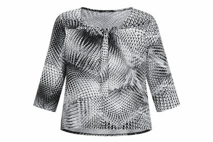 Womens UK Size 12 Elite Grey Basic Blouse