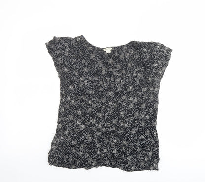 Womens UK Size 12 Monsoon Black Basic Blouse