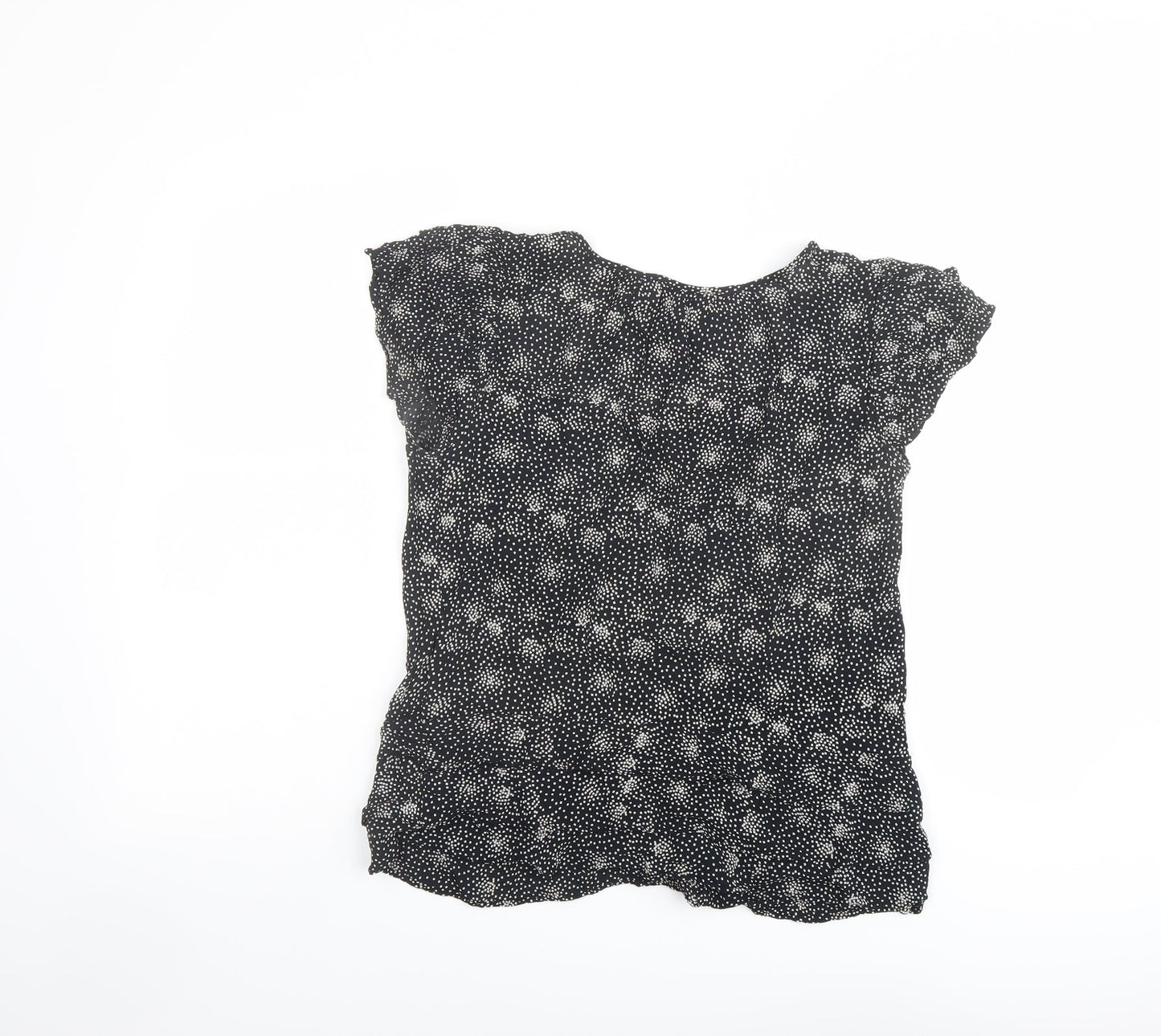 Womens UK Size 12 Monsoon Black Basic Blouse