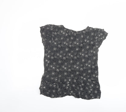 Womens UK Size 12 Monsoon Black Basic Blouse