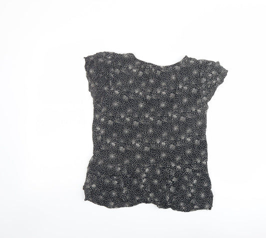 Womens UK Size 12 Monsoon Black Basic Blouse