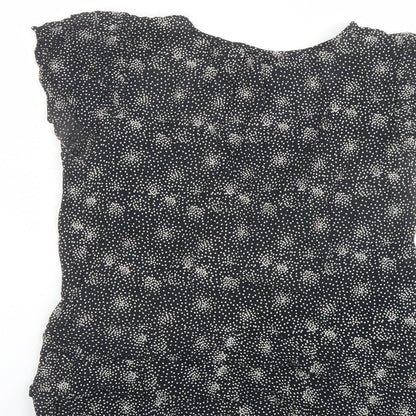 Womens UK Size 12 Monsoon Black Basic Blouse