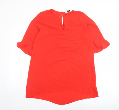 Womens UK Size 14 Be You Red Basic Blouse