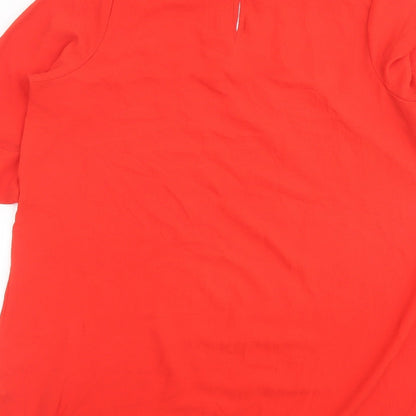 Womens UK Size 14 Be You Red Basic Blouse