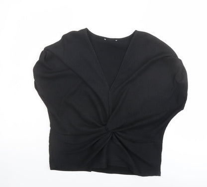 Womens UK Size 14 Marks and Spencer Black Basic Blouse