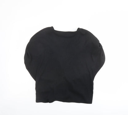 Womens UK Size 14 Marks and Spencer Black Basic Blouse