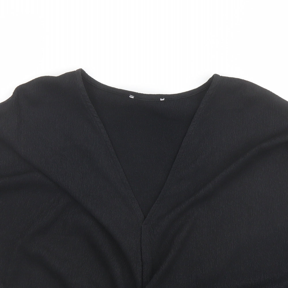 Womens UK Size 14 Marks and Spencer Black Basic Blouse