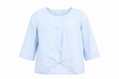 Womens UK Size L VILA Blue Basic Blouse