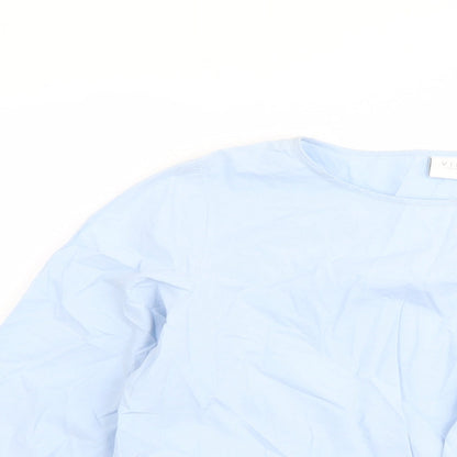 Womens UK Size L VILA Blue Basic Blouse