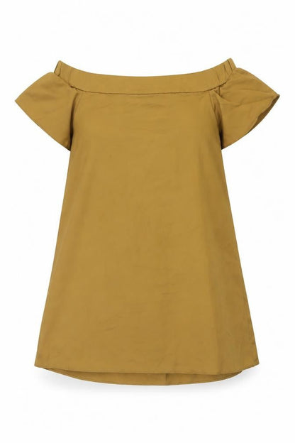 Womens UK Size 10 New Look Brown Basic Blouse