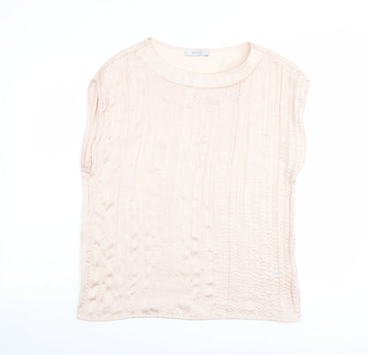 Womens UK Size 12 Per Una Pink Basic Blouse