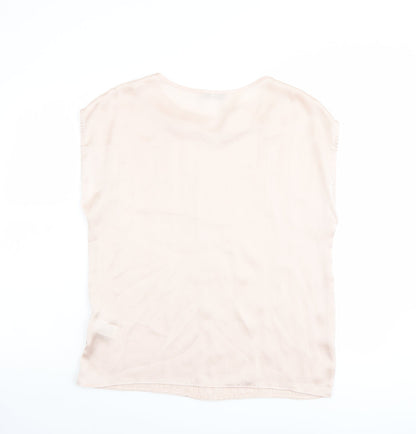 Womens UK Size 12 Per Una Pink Basic Blouse