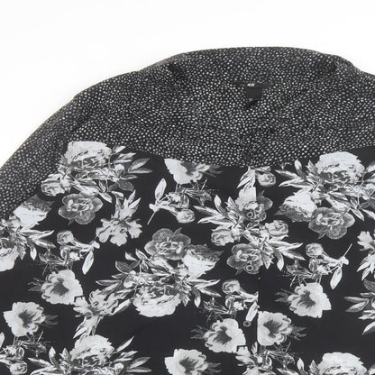 Womens UK Size L H&M Black Basic Blouse