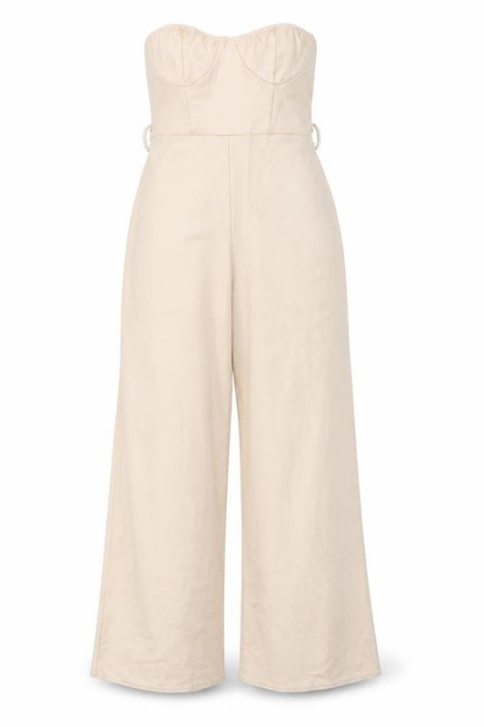 Boohoo Womens Pink Polyester Jumpsuit One-Piece Size 8 Pullover