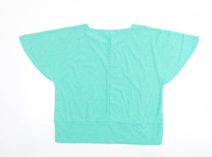 Womens UK Size XL Klass Green Basic T-Shirt