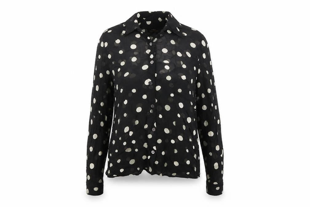 Womens UK Size 12 Marks and Spencer Black Basic Button-Up
