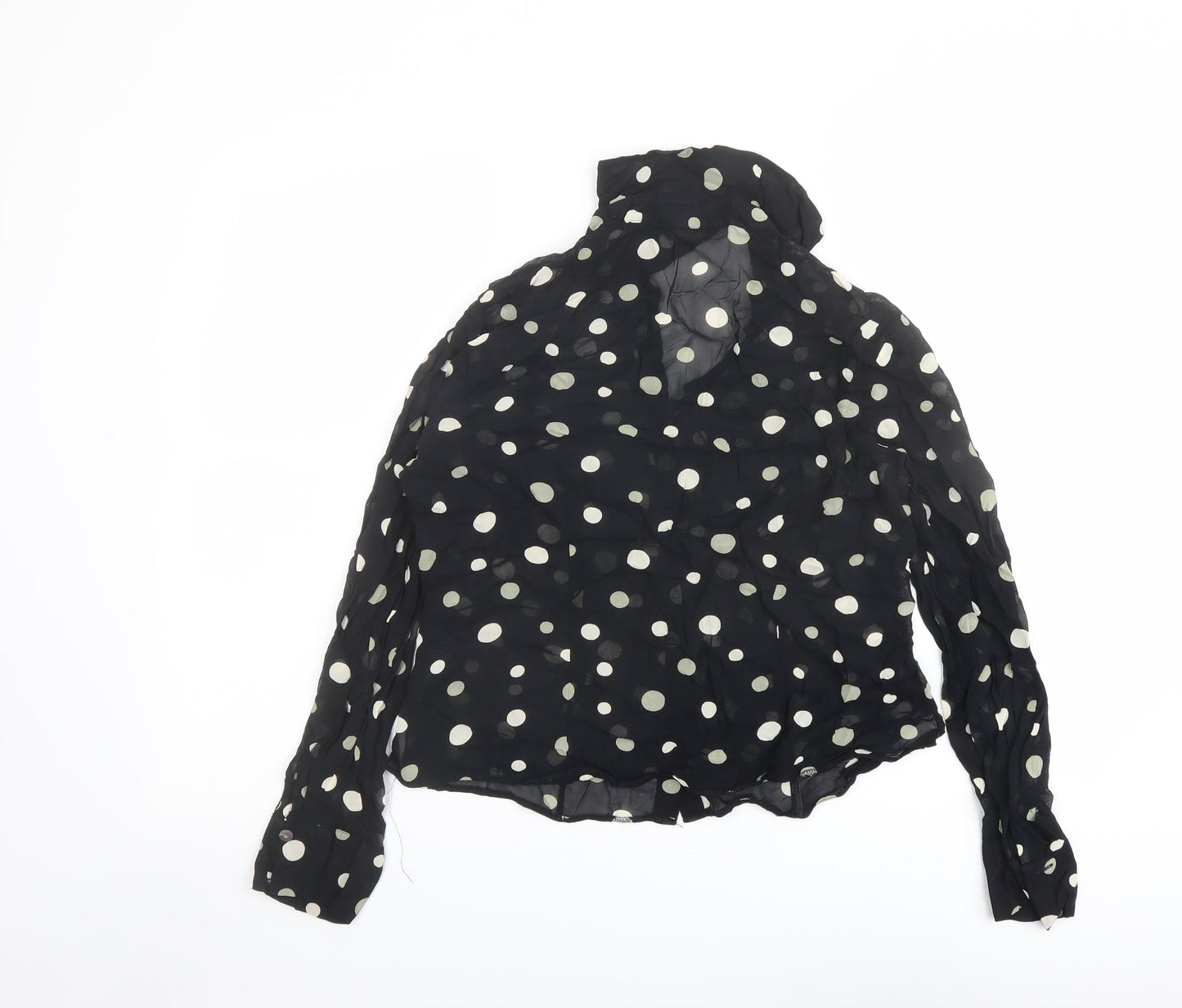 Womens UK Size 12 Marks and Spencer Black Basic Button-Up