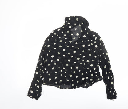 Womens UK Size 12 Marks and Spencer Black Basic Button-Up