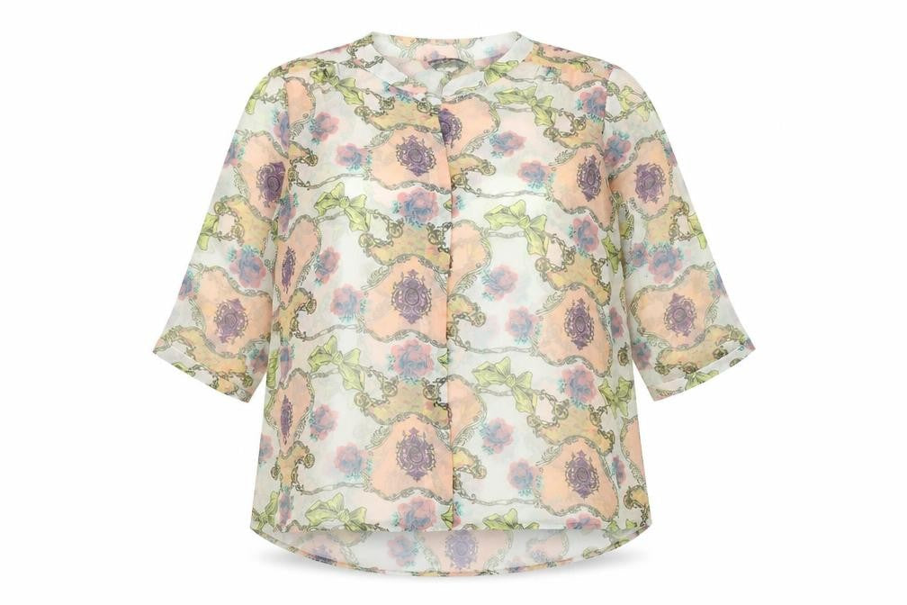 Womens UK Size 16 Marina Kaneva Multicoloured Basic Button-Up