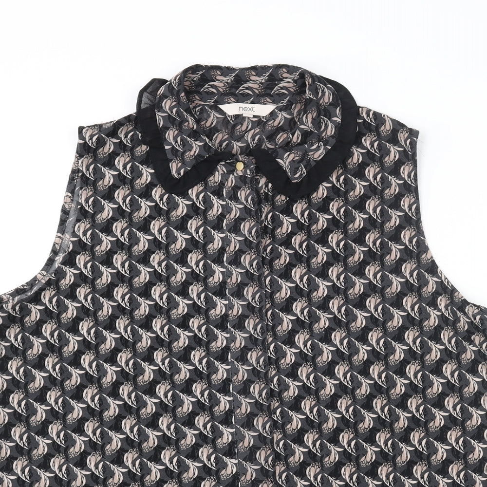 Womens UK Size 16 NEXT Multicoloured Basic Button-Up