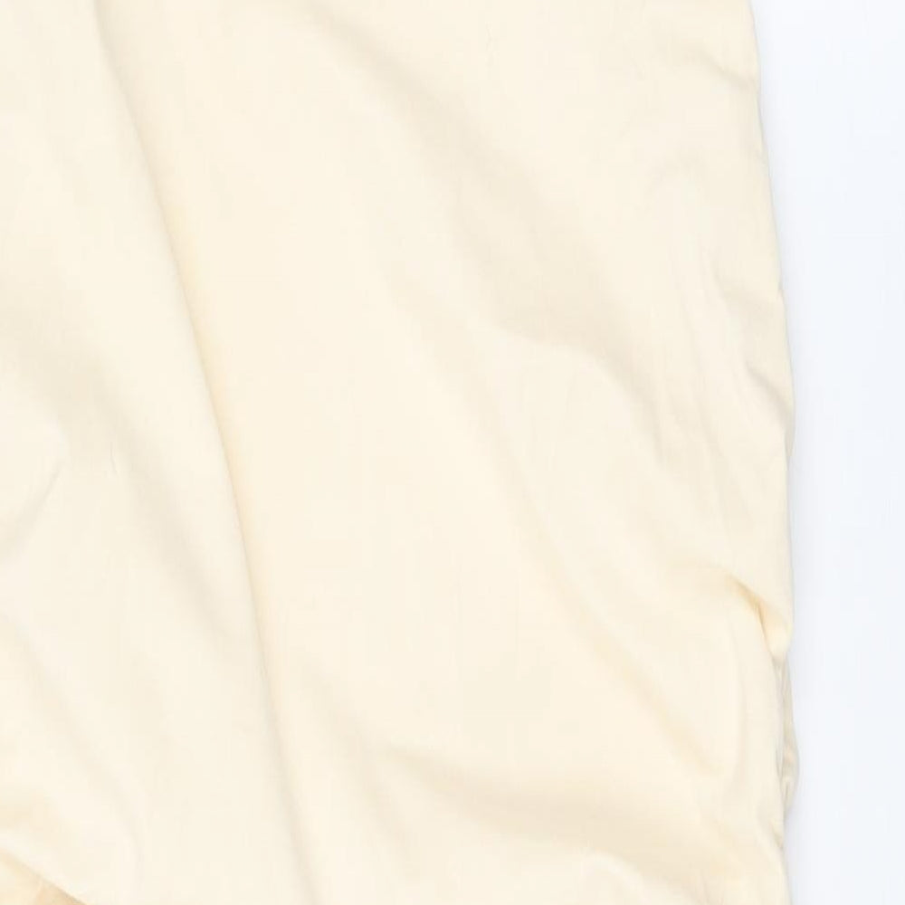 NA-KD Womens Ivory Cotton A-Line Size XL Mock Neck Pullover