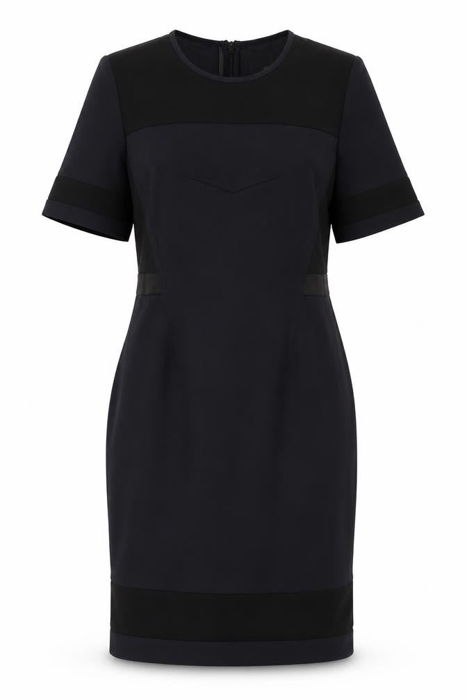 ASOS Womens Blue Polyester A-Line Size 10 Round Neck Zip