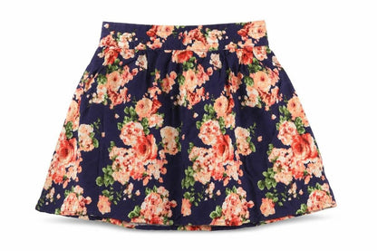 FOREVER 21 Womens Multicoloured Floral Viscose Skater Skirt Size M