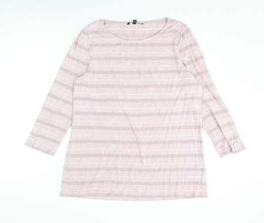Womens UK Size 16 Bonmarché Pink Pullover Jumper