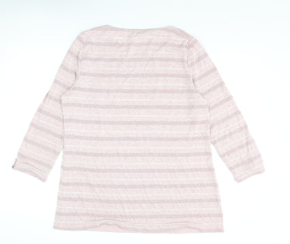 Womens UK Size 16 Bonmarché Pink Pullover Jumper