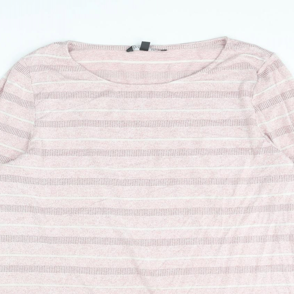 Womens UK Size 16 Bonmarché Pink Pullover Jumper