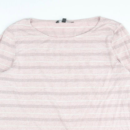 Womens UK Size 16 Bonmarché Pink Pullover Jumper