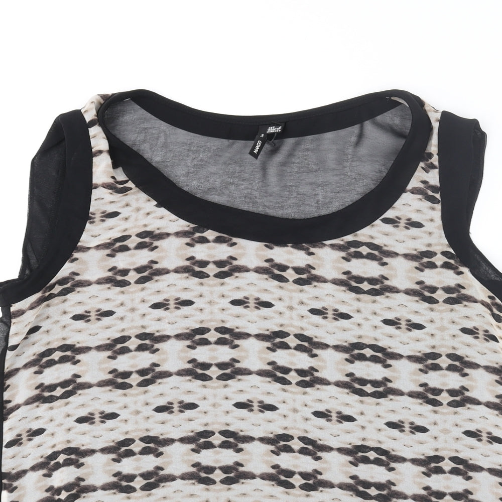 Womens UK Size L Mango Multicoloured Basic Tank