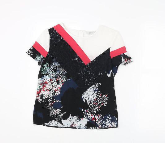 Womens UK Size 6 NEXT Multicoloured Basic T-Shirt