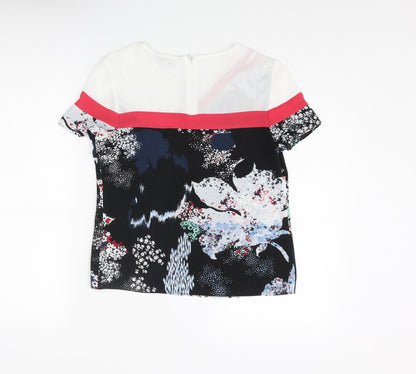 Womens UK Size 6 NEXT Multicoloured Basic T-Shirt