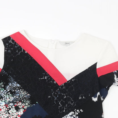 Womens UK Size 6 NEXT Multicoloured Basic T-Shirt