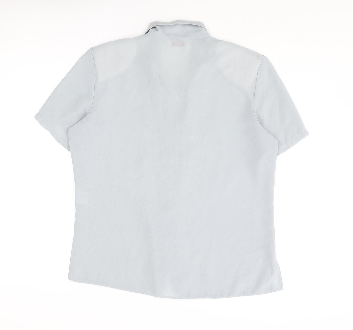 Womens UK Size 16 Bonmarché Blue Basic Button-Up