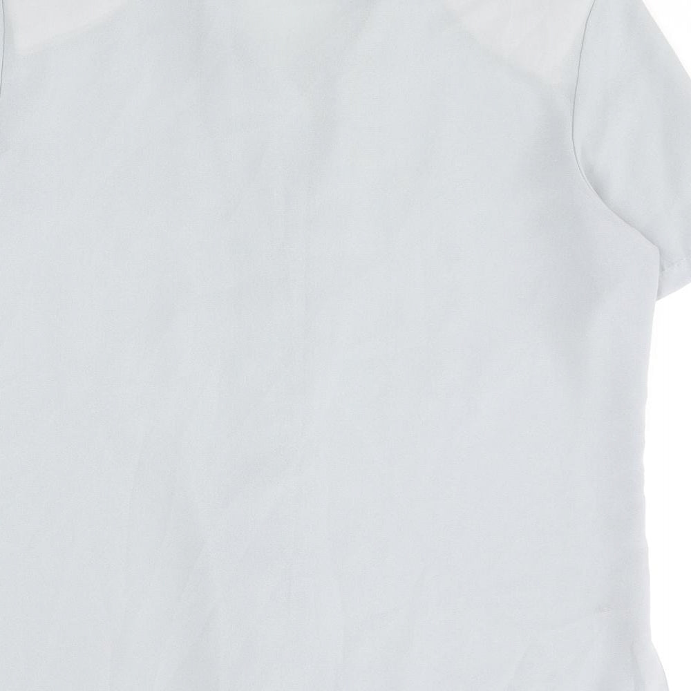 Womens UK Size 16 Bonmarché Blue Basic Button-Up