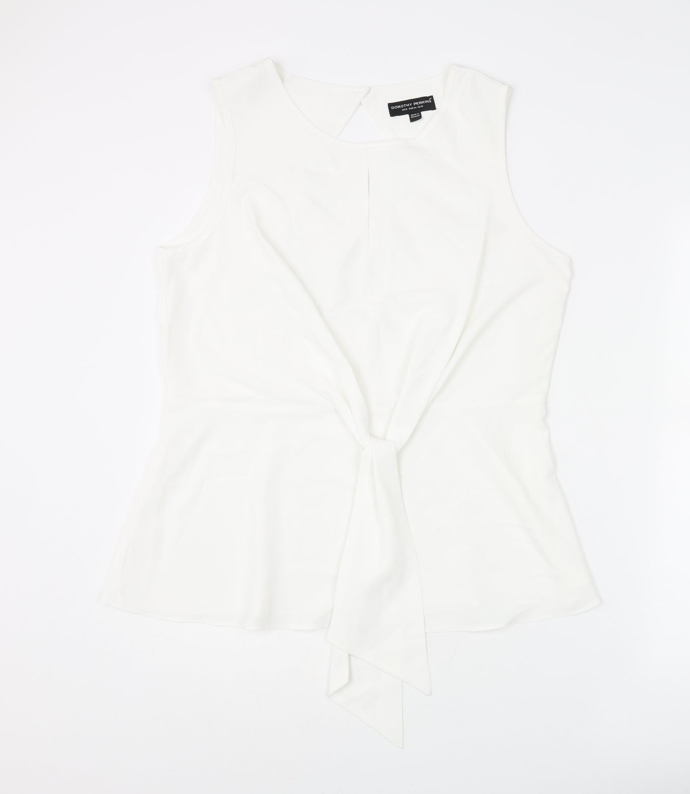 Womens UK Size 16 Dorothy Perkins White Basic Blouse