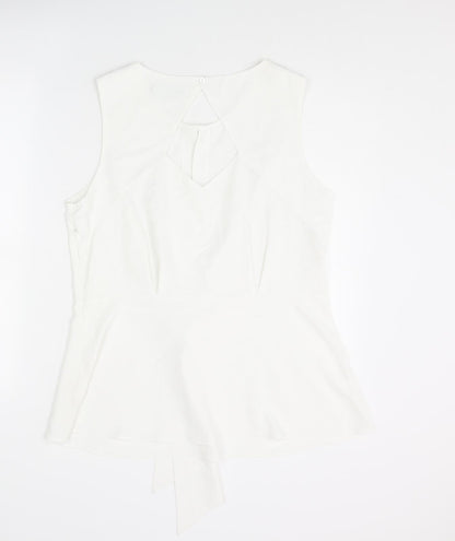 Womens UK Size 16 Dorothy Perkins White Basic Blouse