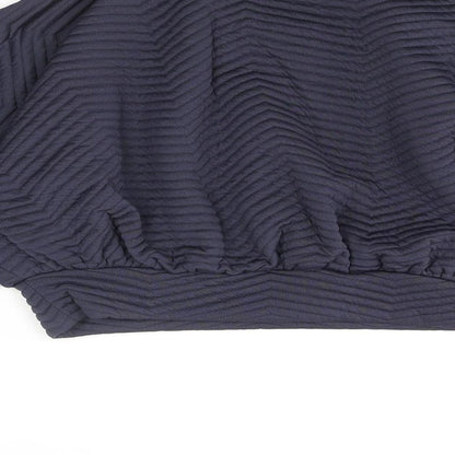 I SAW IT FIRST Womens Blue Polyester Pullover Sweatshirt Size 18 Pullover