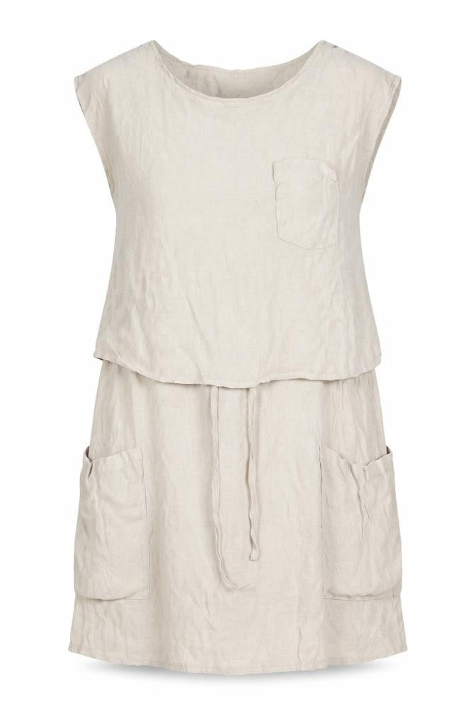 VERO MODA Womens Beige Polyester A-Line Size XS Round Neck Pullover