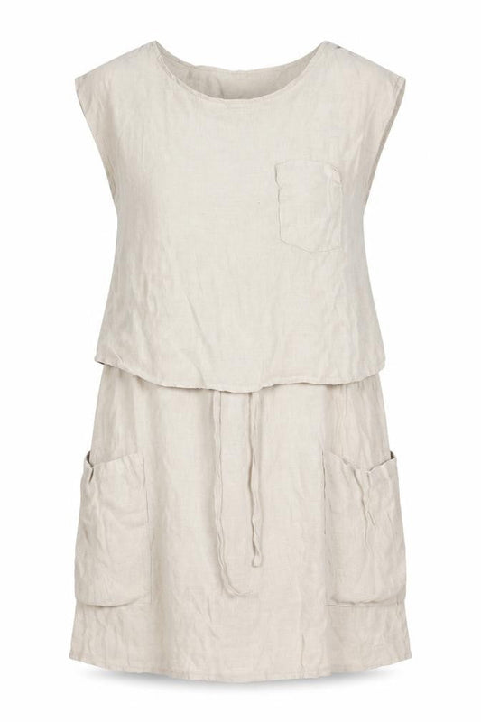 VERO MODA Womens Beige Polyester A-Line Size XS Round Neck Pullover