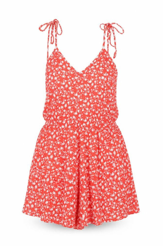 Womens UK Size 10 ASOS One-Piece Red Playsuit